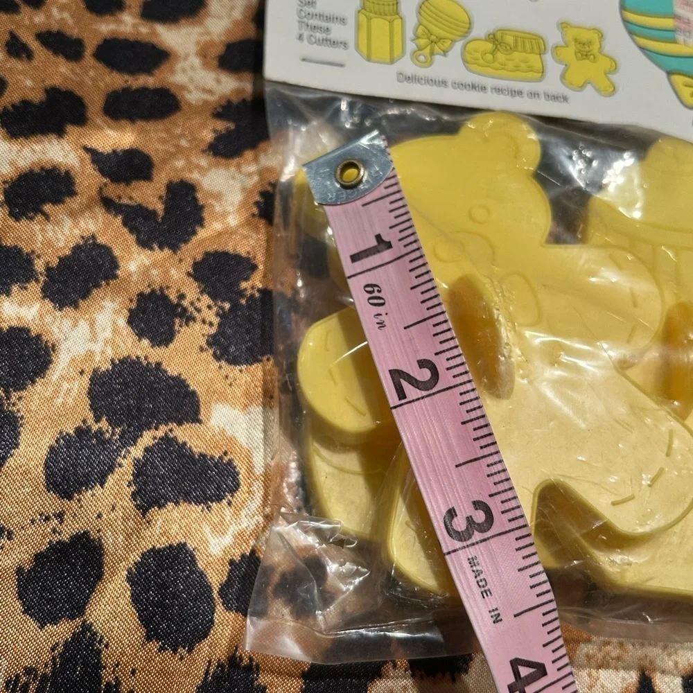Vintage Baby Things! Wilton Yellow Cookie Cutters - Set of 4